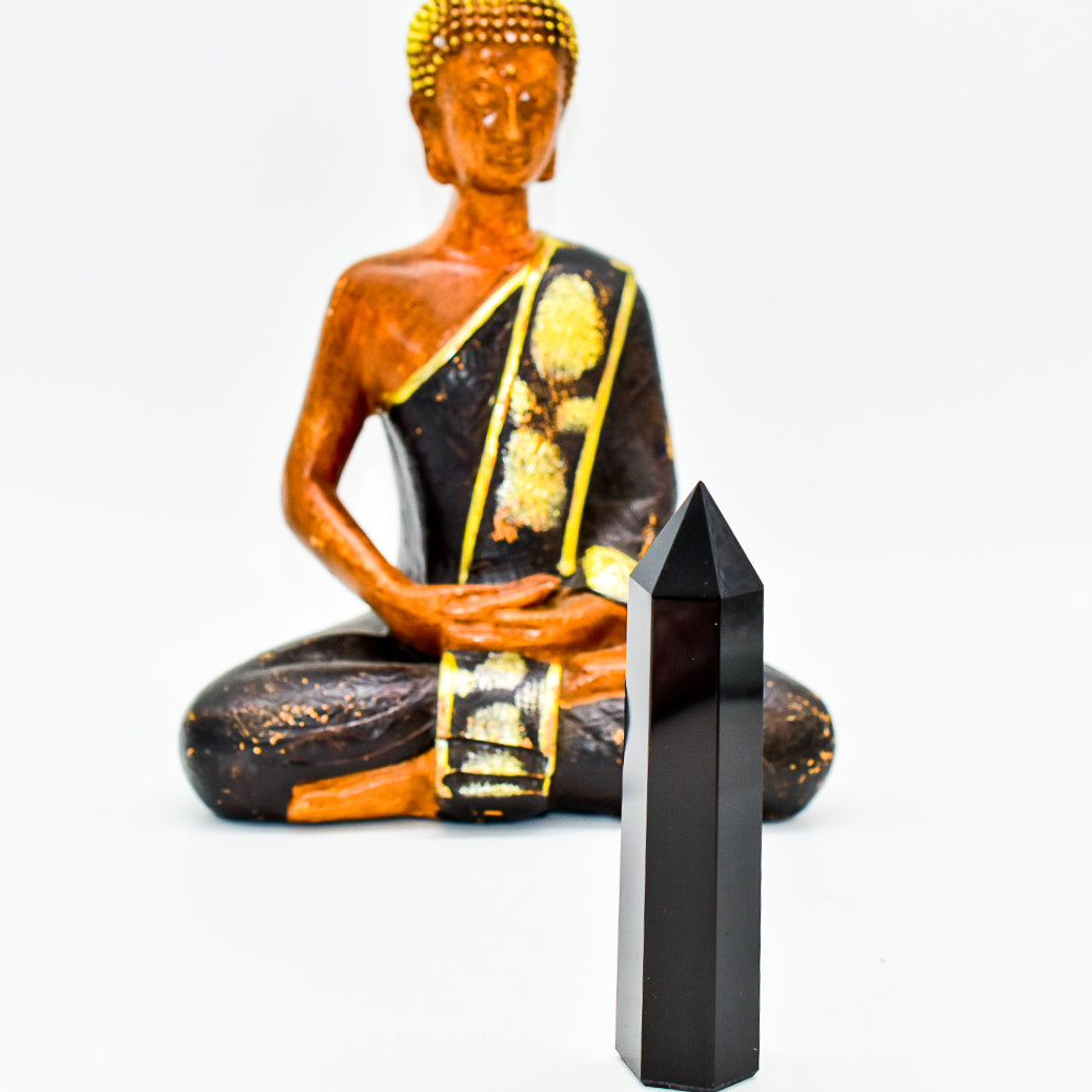 Black Onyx Crystal Point
